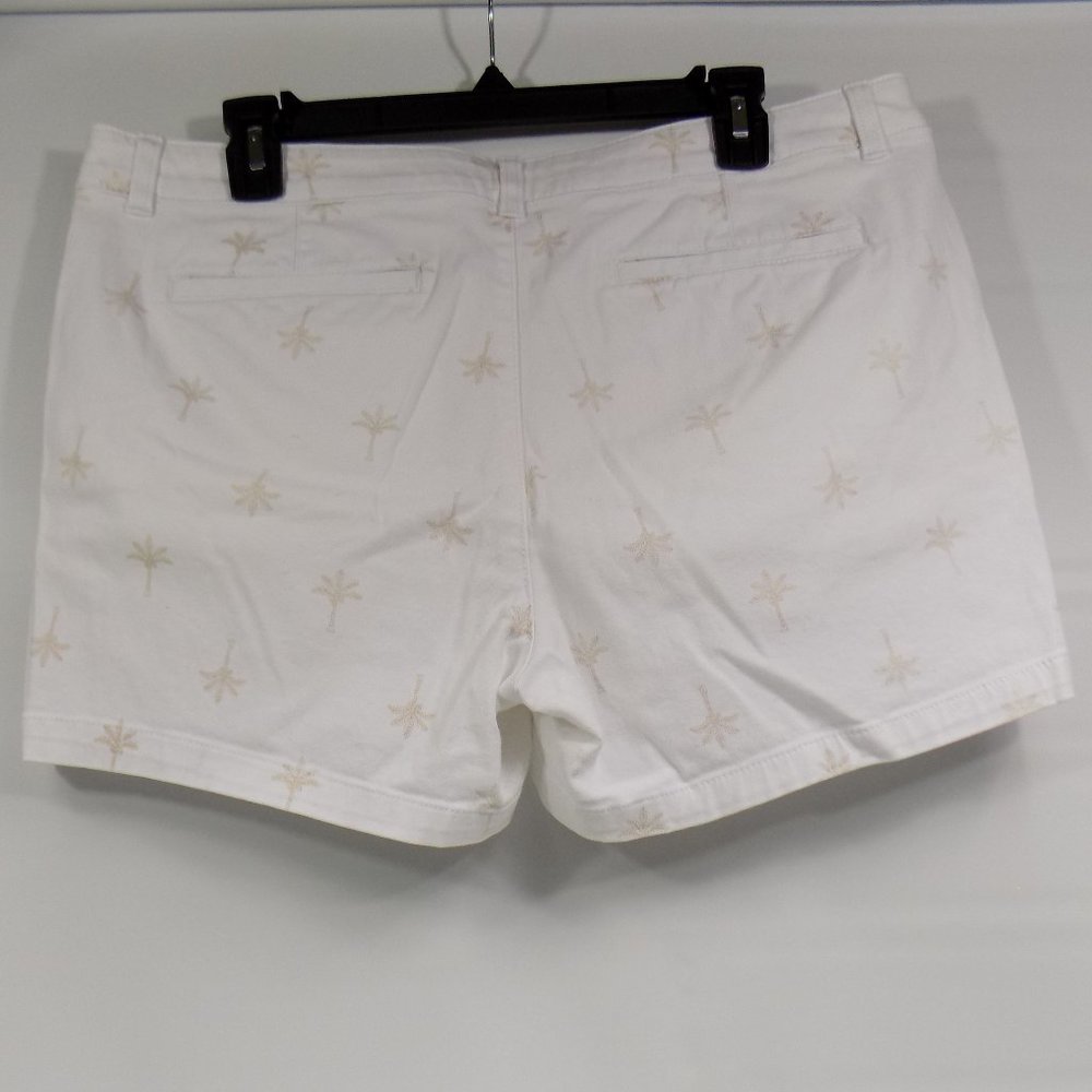 a.n.a (A New Approach) Twill Shorts Palm Tree Print Size 14 - Picture 4 of 7